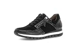 Gabor Damen Low-Top Sneaker, Frauen Sneaker,gesundheits-Schuhe,komfortable,Kunst-Stoff,langlebig,leger,Pass-Form,Plateau,schwarz,37.5 EU / 4.5 UK