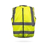 Korntex Hi-Vis Motorradweste, Warnweste Motorradfahrer, KXMOTOGXL, Signal-Gelb XL