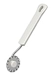 Dr. Oetker Teigrädchen, Küchenhelfer zum Trennen von verschiedenen Teigarten, Utensil zum Dekorieren, (Farbe: weiß/silber), Menge: 1 Stück, 20 x 3 x 1 cm
