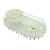 DRESSOOS Badebürste für Haustiere Gerät Pfoten Tragbare Hundebürste Badezubehör tierhaar bürste tierhaarbürste tierische bescherung Kompakte Hundebürste Katzenbürste Abs Light Green