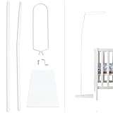 Babykajo Betthimmel Stange mit Standfuß - Freistehende Himmelstange für Babybetten. Gestell aus Metall für Babybett Himmel Jungen und Mädchen - Gestell ohne Betthimmel.
