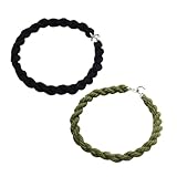 BESPORTBLE 2 Stück Elastische Hosenbänder in Grün und Schwarz Dehnbare Beinriemen für Outdoor Radfahren Camping Langlebige Hosenträger zum Sicheren Halten der Hose Beim Wandern und Joggen