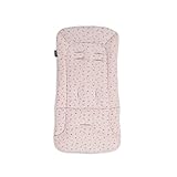 hauck Universal Sitzauflage für Buggys, Kinderwagen, Kinderfahrradanhänger, Baumwolle, Atmungsaktiv, Weich, Einfache Befestigung, Sommer & Winter (Flowers Rose)