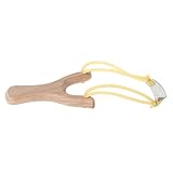 BOGEEL Naturholz mit Gummiband, Outdoor-Jagd, Sportspiele, Buche und Gummi