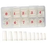 IWOWHERO 500 Stück Press Nails Wiederverwendbare Künstliche Nagelspitzen in Natürlichem Farbton Einfach zu Trimmen und Gestalten Geeignet für DIY Nail Art und Nagelstudio Frauen und