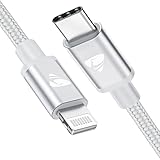 Aioneus Lightning Kabel USB C, iPhone Ladekabel 2M Apple MFi Zertifiziert USBC auf Lightning Kabel Nylon Power Delivery Schnellladekabel USB C für iPhone 14 13 12 11 Pro Max XS XR 8Plus