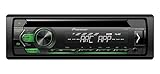 Pioneer DEH-S120UBG, 1-DIN RDS-Autoradio mit grüner Tastenbeleuchtung, Display weiß, Android-Unterstützung, 5-Band-Equalizer, CD, MP3, USB, AUX-Eingang, ARC App