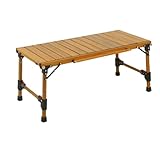 SBJKLYRN Massivholztisch, Klapptisch Klappbarer tragbarer Tisch for den Außenbereich Camping-Picknicktisch Selbstfahrender Multifunktionstisch Picknicktisch