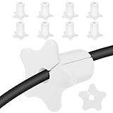 Wanddurchführung - 10 Stück Kabeldurchführung aus Silikon für Außenwände,Sternförmiger Kabeldurchführungs Organizer,Wohnzimmer Entertainment Center