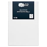 Artina FSC® Keilrahmen Akademie 40x50 cm – Leinwand Set Maltuch aus 100% Baumwolle Leinwände 280 g/m² - Keilrahmenset Leinwand zum Bemalen für Acryl-, Aquarell-, Ölfarbe UVM