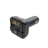 Hama FM Transmitter mit Bluetooth (Bluetooth Adapter Auto zur Funkübertragung ans Autoradio, Micro SD Kartenslot, USB Slot, Geräteerkennung zum Laden von Tablets, Smartphones, Kfz Adapter)