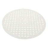 Ipetboom Runde Spülbeckenmatte aus Gummi Kleine Abtropfmatte für Geschirr Rutschfest Zuschneidbar Vielseitig für Küchenspüle und Arbeitsplatte