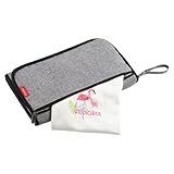 Zuasdvnk Tragbares Windelwechselkissen, tragbare Wickelunterlage, faltbare Aufbewahrungstasche für die – kompakte Wickelpads für Parks, Einkaufszentren, Restaurants