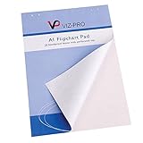 VIZ-PRO Standard Staffelei-Pads / A1 Flipchart-Papierpad, 841 x 594mm, 25 Blatt/Pad