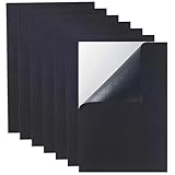 7 Stück Moosgummi Selbstklebend, 3mm Schaumstoff Selbstklebend und Moosgummi Schwarz Selbstklebend, Vielseitige Moosgummi Platten für Basteln, DIY Projekte, Dekoration(21 * 30cm)