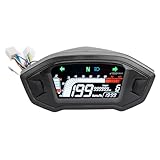 Motorrad-Digital-Tachometer, LCD-Display, Multifunktionale Instrumententafel für Motorräder