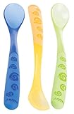 Nuby ID5377 - Breilöffel lang, 3-er Pack, Farblich sortiert