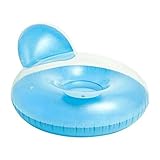 Intex Pillow-Back Lounge - Aufblasbarer Schwimmsessel - 137 x 122 cm - Farblich, Vinyl