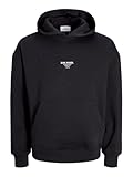 JACK&JONES Herren JJEURBAN Edge Studio Sweat Hood NOOS Kapuzenpullover, Black, XS