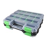 Qianly Werkzeug Organizer Box Tool Case doppelseitig für Bolzen Elektriker Muttern Nägel