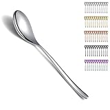 Kyraton Suppenlöffel 12 Stück, 20.3cm Tafellöffel aus Edelstahl, Küchenlöffel-Set, Menülöffel passend für jedes Abendessen, Familien, Café. Spülmaschinenfest