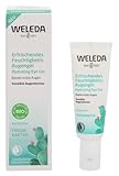 WELEDA Bio Feigenkaktus Feuchtigkeits Augengel - kühlender Naturkosmetik Augenpflege Roll-On mit Aloe Vera Gel belebt müde Augen. Vegane Augencreme beugt trockenheitsbedingten Fältchen vor (1x 10ml)