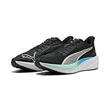 Puma Unisex Darter ProRoad Laufschuh, Puma Black Puma Silber Mint Melt Speed Blau, 42 EU