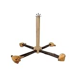 Generisch Parrot Swing Toy, rotierender Vogelperch, Holzkletternbarsch, Vogelkäfigzubehör, einfach für Benutzer, umfangreiche Anwendung 23x23x18cm/9.06x9.06x7,09 Zoll für Lovebirds, Conures