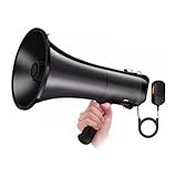 Megaphon Megaphone Lautsprecher Handmegaphone, einstellbare Lautstärkeregelung, 100 W, Bullhorn-Lautsprecher, USB-Gerät, Outdoor-Aktivitäten, integrierte Sirene, Megaphon (Color : B)