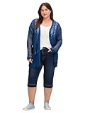 Sheego Damen Große Größen Schmale Caprijeans mit Push-up-Effekt, ultraflexibel Freizeitmode sportlich -