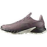 Salomon Alphacross 5 Gore-Tex wasserdichte Damen Trail-Laufschuhe, Outdoor-bereit, Wasser- und Wetterschutz, Anhaltender Komfort, Moonscape, 40 2/3