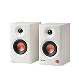 Edifier MR3 Kompakter Studio-Lautsprecher 2.0, Hi-Res Audio, Bluetooth V5.4, physikalische Steuerungen, RCA, AUX, Mobile App, 2 x 18 W, Weiß