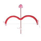 Wuvfojca 2 Sets Amor Und Pfeil Set 45 cm Pfeil Herz Bogenpfeile Kinder Valentinstag Cosplay Zubehör Pfeils Bogens Requisiten Tragbarer Für Valentinstag Und Bühnenauftritte Disco-Partys
