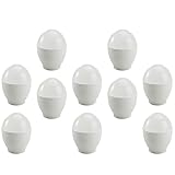 Ciieeo 10St gedämpfter Eierbecher Dash Eierkocher Küchengeräte Mikrowellenabdeckung Ofen Mini-Mikrowelle Kessel the cook die köchin Eierkocher für Eierhalter Eierdampfer pp Weiß