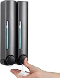 Seifenspender Wandbefestigung - Seifenspender Dusche 380ml Duschgel Spender Ohne Bohren,Spülmittelspender Waschbecken Badezimmer Duschgel Spender, für Home Hotel Badezimmer Duschspender (Grau)