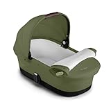 CYBEX Gold GAZELLE S Cot Kinderwagenaufsatz, Ab Geburt bis ca. 6 Monate (max. 9 kg), Für CYBEX Gazelle S und e-Gazelle S, Moss Green