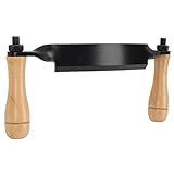 SEAFRONT Zeichnen Sie Rasierwerkzeug Ergonomische Holzrinde Schäbler Langlebige Eisenklinge Bequemer Griff für Holzbearbeitung Handwerker (Gebogener Typ)