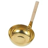 IMIKEYA Nudelsieb Aus Edelstahl Töpfe Spender Auflaufsieb Dampfgarer Kochlöffel Induktionstöpfe Suppenschüsseln Kleine Pfanne Herd Stahlpfanne Milchpfanne Korb Golden