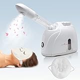Gesichtsdampfer mit verlängertem Arm gesichtssauna richtig Dampf, für Gesicht Spa, Nebenhöhlen, feuchtigkeitsspendend, Heimsalon, Gesichtsdampfer Handtuch