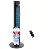 Levoit - DC Motor großer Turmventilator - sehr leiser Ventilator - 4 Modi/12 Stufen/12 Std Timer - Fernbedienung & Kühlung - Tower Fan mit 7,9m/s Geschwindigkeit - 90° oszillierender - Weiß, 106 cm