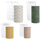 4 Stück Kerzenform Silikon, Kerzenformen Zum Gießen Set, DIY Kerzen Formen Gießform für Weihnachten