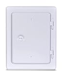 FIREFIX 2093/W Kamintür 140x200 mm I Verzinkte Revisionsklappe aus Stahl für den Schornstein, weiss, pulverbeschichtet I Revisionstür zur Wartung des Kamins