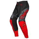 O'NEAL | Motocross-Hose | Kinder | MX Mountainbike | Passform für Maximale Bewegungsfreiheit, Leichtes, Atmungsaktives & langlebiges Design | Element Youth Pants Camo V.22 | Schwarz Rot | Größe 18