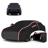 Autoabdeckung Vollgarage für Chevr𝐨let Corvette C6 2005-2013(443,5x184,4x124,6cm),Wasserdicht, langlebig, alterungsbeständig, flammhemmend, UV-beständig, mit Aufbewahrungstasche