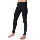 HERMKO 3540 Herren Lange Unterhosen mit Eingriff und Weichbund aus 100% Bio-Baumwolle in Feinripp, Größe:D 6 = EU L, Farbe:schwarz