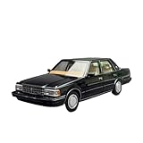 BXJUCBHDO Maßstabsmodell 1:18 for Toyota Crown MS122 Legierung Diecast Modell Metall Klassische Dach Klassische Auto Statische Ornamentc Feine Sammlung Fahrzeuge Rennwagen(Black.White seat)