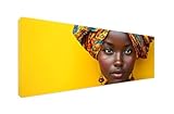 5D Diamond Painting Afrikanisches Mädchen Diamant Painting Bilder Kinder, DIY Diamond Painting Erwachsene XXL 125x50cm Diamond Painting Zubehör Set für Home Wand Dekor, Bastelset Mädchen Geschenk S778