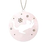 wnfbgywk Kreativer Anhänger Christbaumschmuck Anhänger Christbaumschmuck Anhänger Weihnachtscharme Hacken Für Schaukeln Holz (#B-D, One Size)