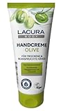 Lacura Body Handcreme Olive für trockene & beanspruchte Hände schnell einziehend schützende Pflegeformel mit Glycerin und Olivenöl 125 ml