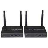 EXVIST H.265 1080P @ 60FPS Wireless HDMI Extender & Switcher, 150.0 m (150M) Long Range Transmission for Bars, KTV, Disc Players, Jukeboxes